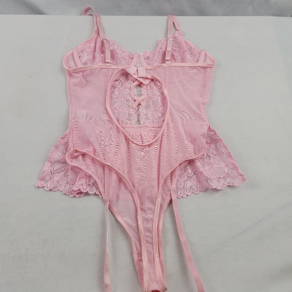 NWOT Sugar and Vapor Anya lace skirt underwire bodysuit Size small - Picture 6 of 8